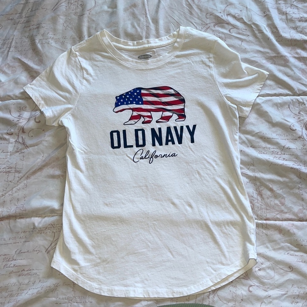 Old Navy American Flag Tee 4th of July Shirt